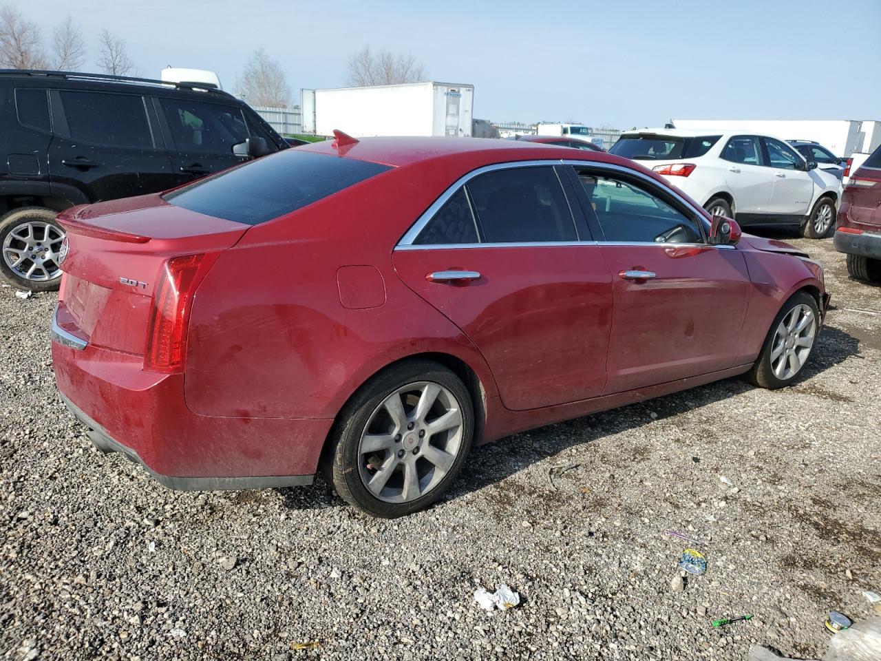 2013 Cadillac ATS VIN 1G6AA5RX5D0124420 Copart auction photo, front end / side damage thumbnail 3