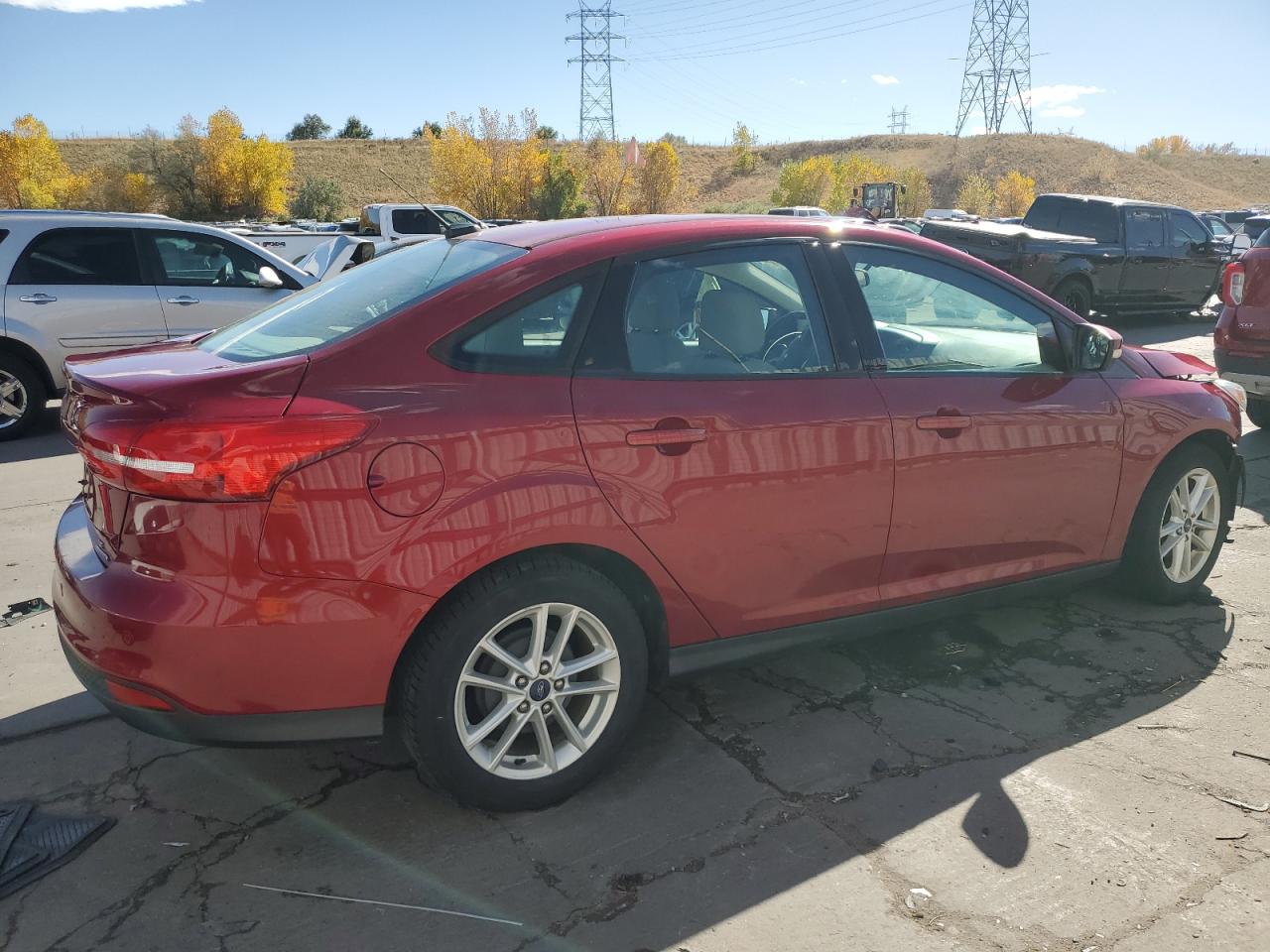 2016 Ford Focus VIN 1FADP3F26GL391516 Copart auction photo, front end / side damage thumbnail 3