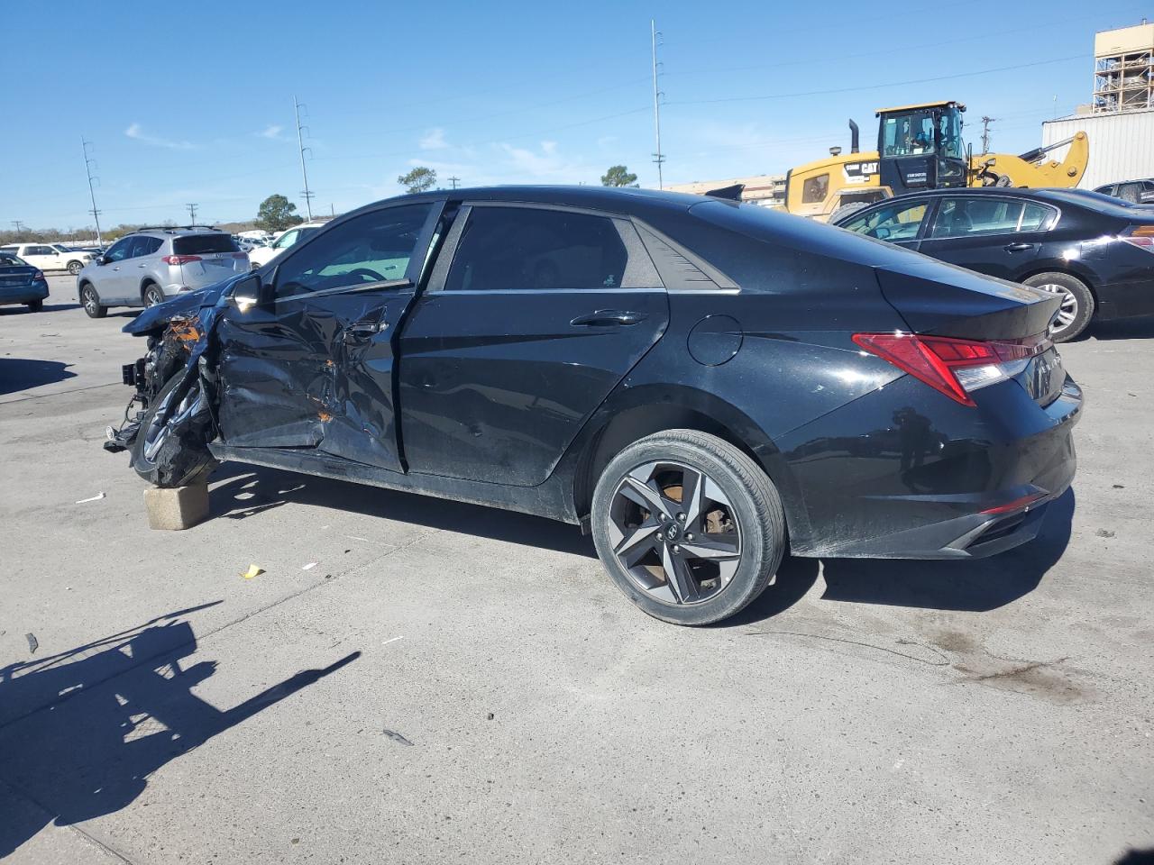 2021 Hyundai Elantra VIN 5NPLN4AG4MH031603 Copart auction photo, front end / side damage thumbnail 2