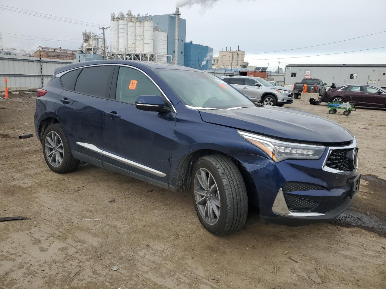 2020 Acura RDX VIN 5J8TC2H59LL007341 Copart auction photo, front end / side damage thumbnail 4