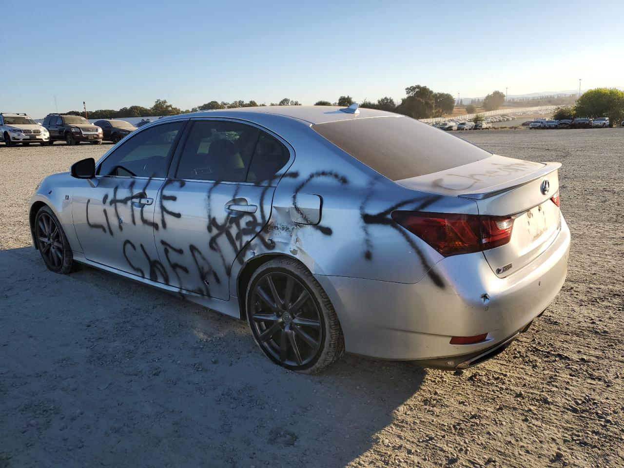 2013 Lexus GS VIN JTHBE1BLXD5001932 Copart auction photo, vandalism damage thumbnail 2