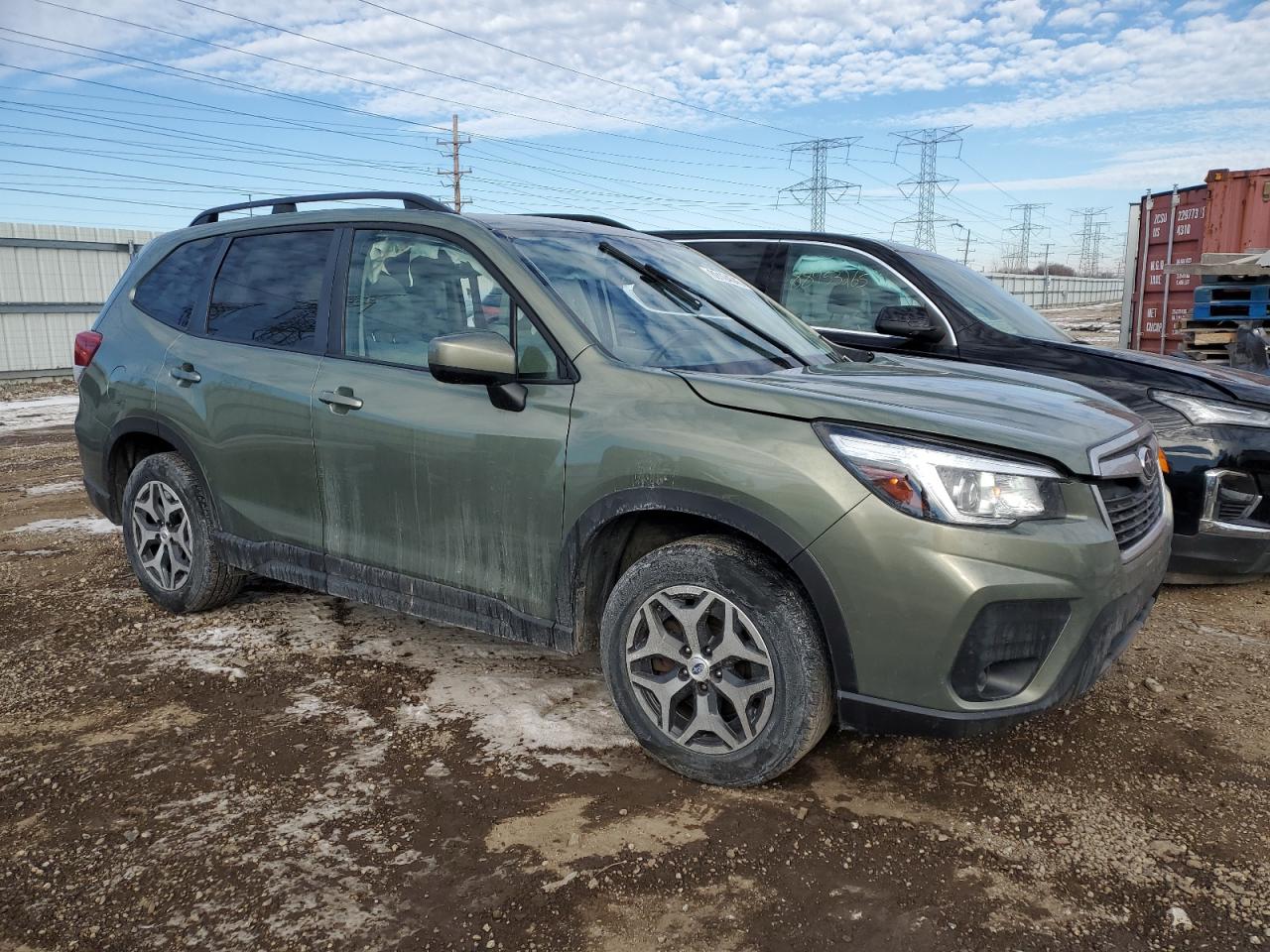 2019 Subaru Forester VIN JF2SKAEC0KH421542 Copart auction photo, side damage thumbnail 4