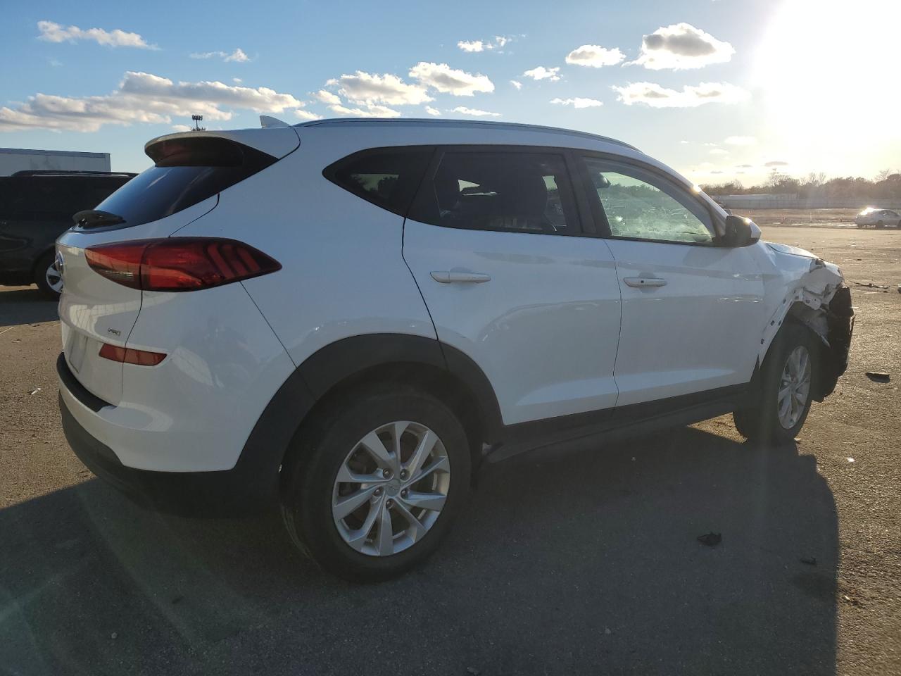 2020 Hyundai Tucson VIN KM8J3CA45LU239339 Copart auction photo, front end / side damage thumbnail 3