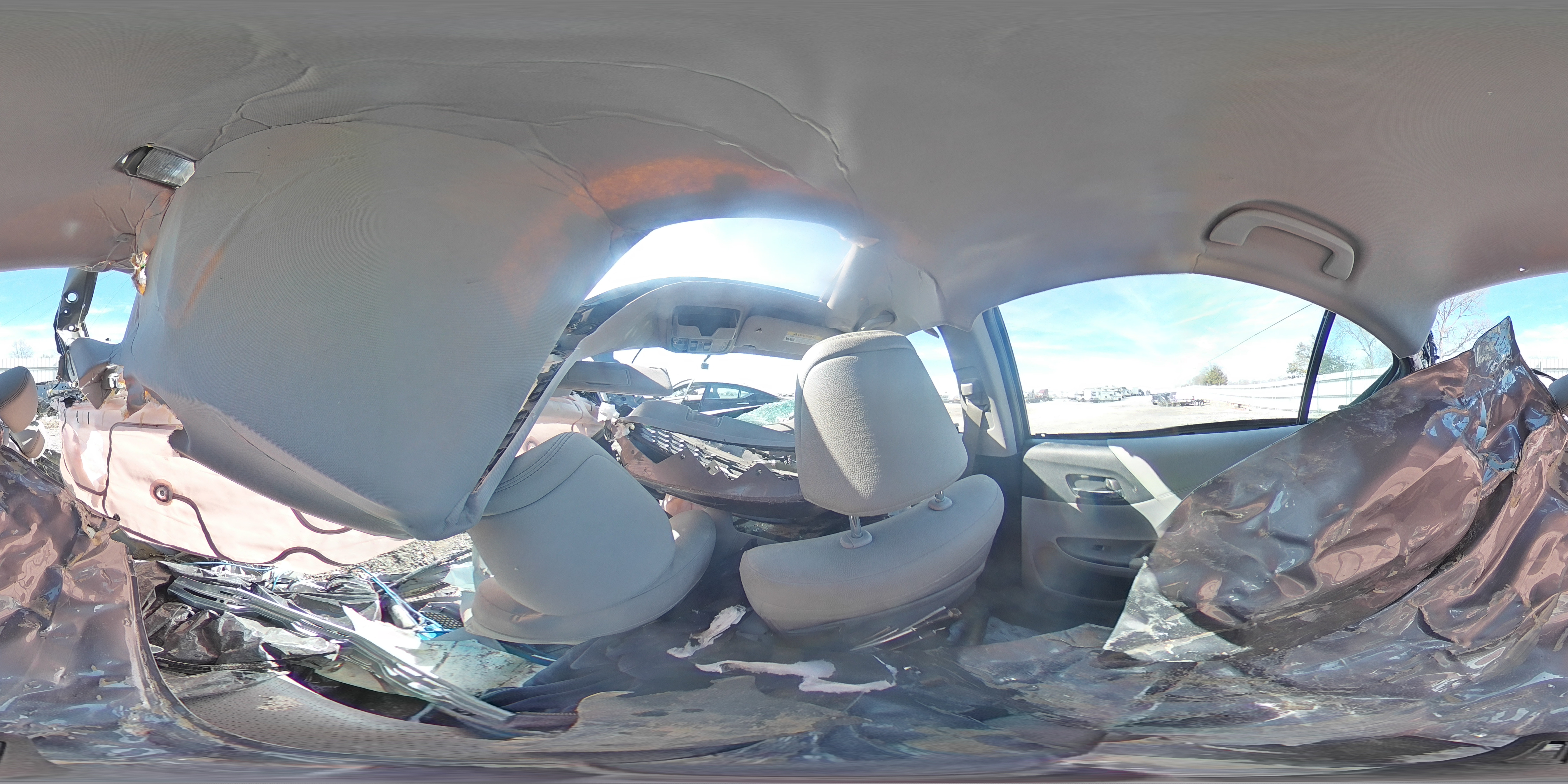 2015 Honda Accord VIN 1HGCR3F87FA037858 Copart auction photo, all over / rollover damage thumbnail 12
