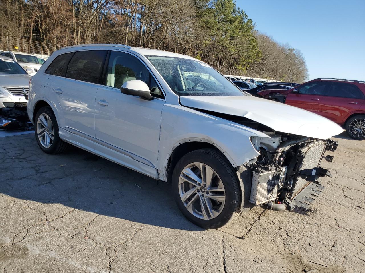 2023 Audi Q7 VIN WA1LXBF72PD002175 Copart auction photo, front end damage thumbnail 4