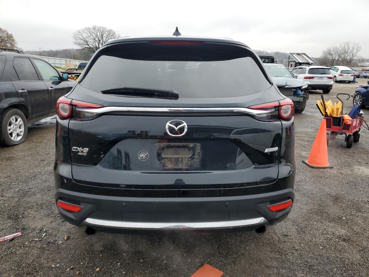 2018 Mazda CX-9 VIN JM3TCBDY6J0210661 Copart auction photo, front end / side damage thumbnail 6