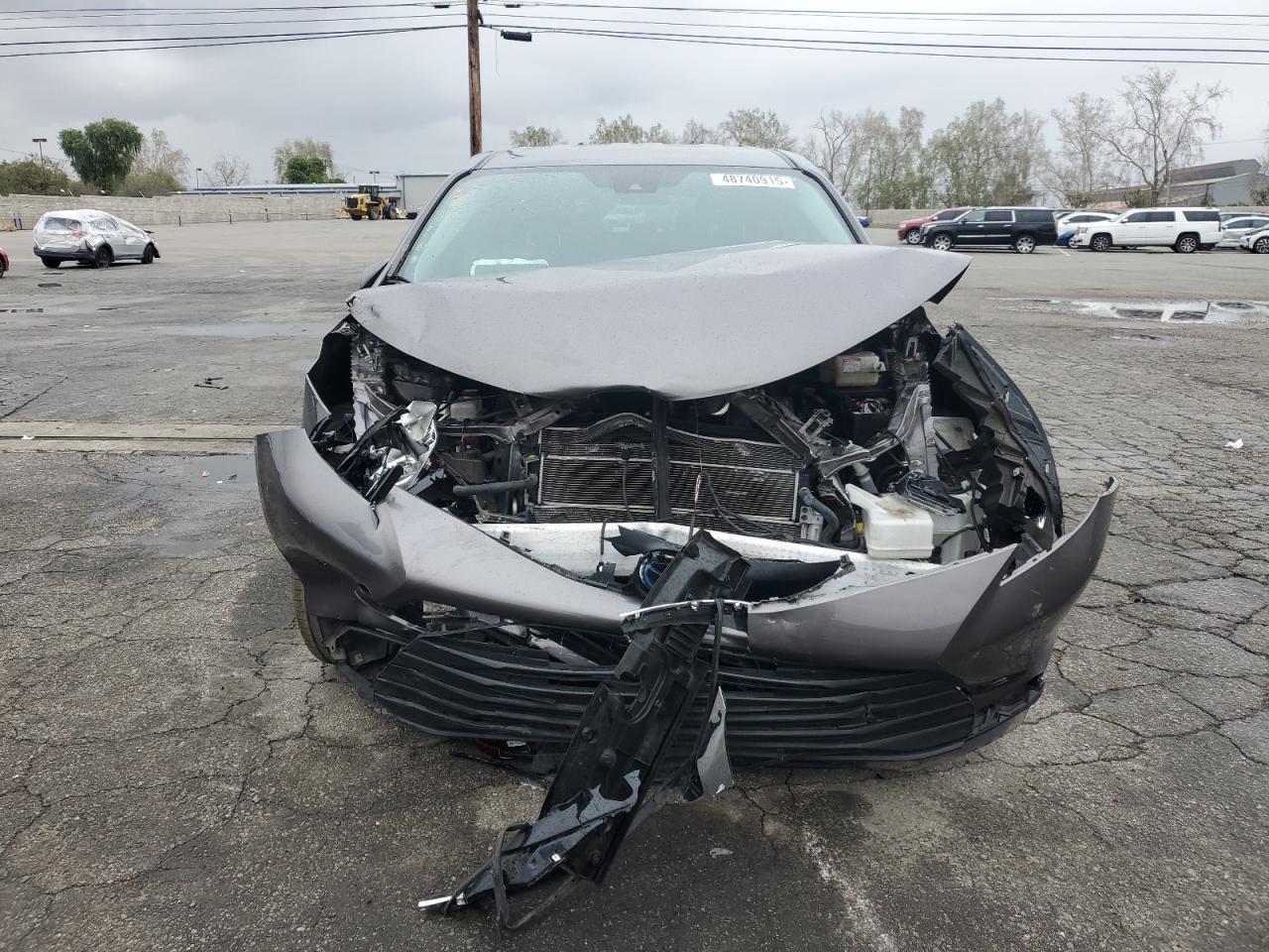 2022 Toyota Sienna VIN 5TDKRKEC3NS122983 Copart auction photo, front end / side damage thumbnail 5