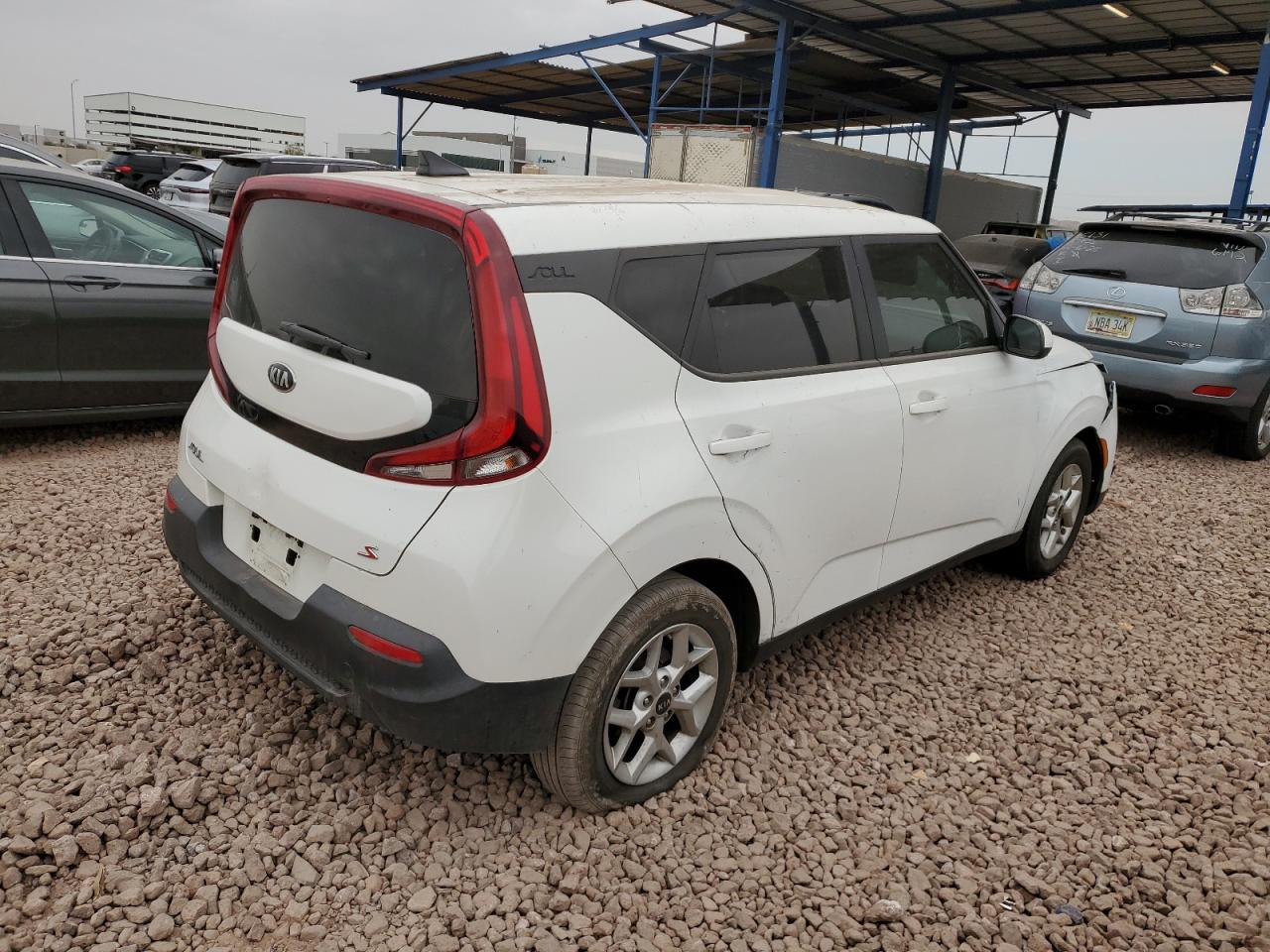 2020 KIA Soul VIN KNDJ23AU9L7062137 Copart auction photo, front end damage thumbnail 3