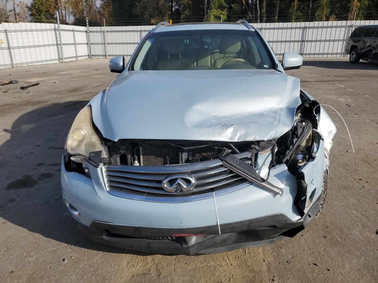 2011 Infiniti EX VIN JN1AJ0HR1BM851145 Copart auction photo, front end / undercarriage damage thumbnail 5