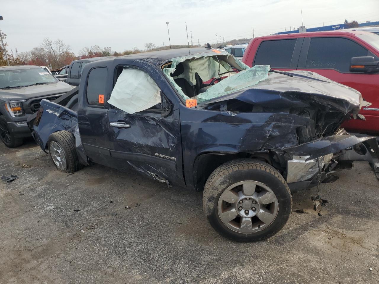2010 GMC Sierra VIN 1GTSKVE30AZ111518 Copart auction photo, rollover damage thumbnail 4