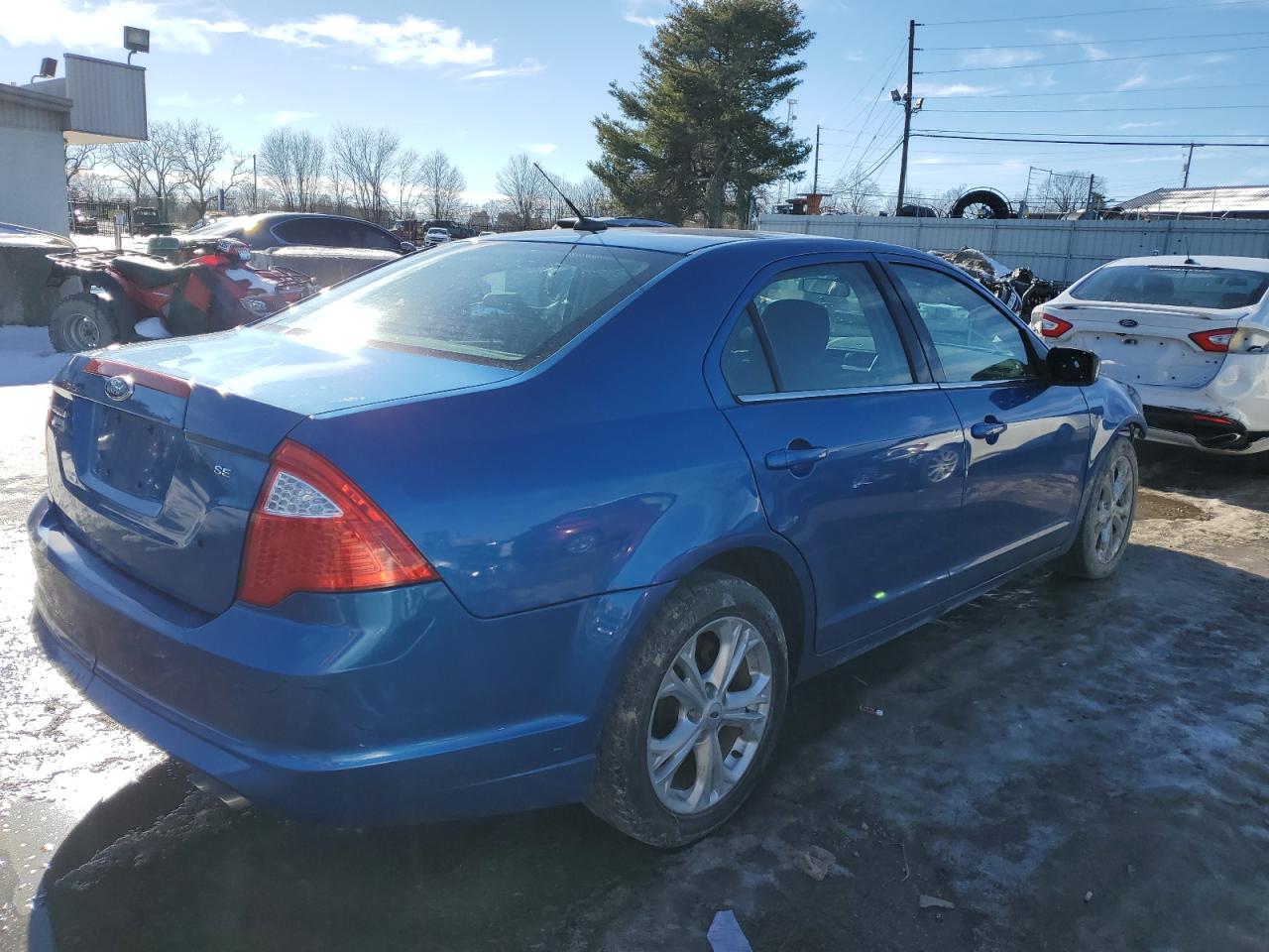 2012 Ford Fusion VIN 3FAHP0HA1CR388717 Copart auction photo, front end / frame damage damage thumbnail 3