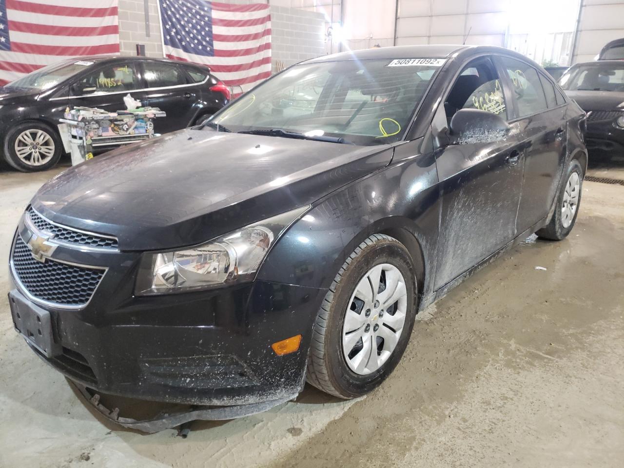 2014 Chevrolet Cruze VIN 1G1PA5SH5E7369147 Copart auction photo, front end / rear end damage thumbnail 2