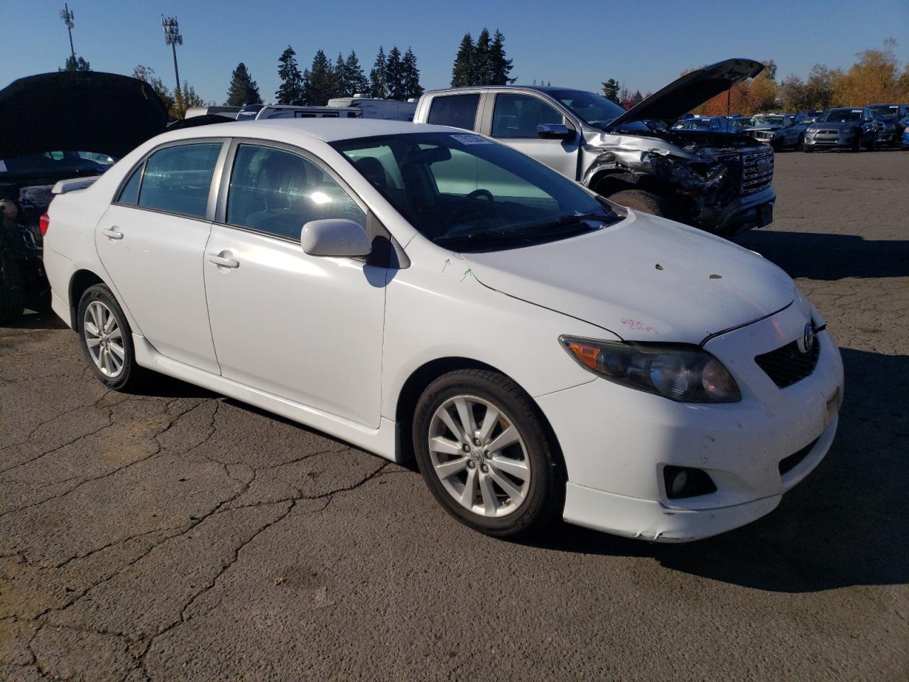 2009 Toyota Corolla VIN 1NXBU40E39Z124328 Copart auction photo, all over damage thumbnail 4