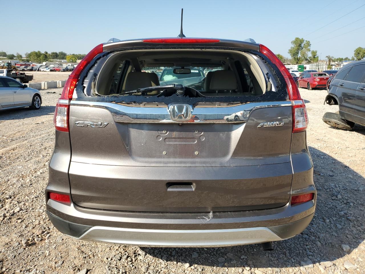 2015 Honda CR-V VIN 5J6RM4H70FL006399 Copart auction photo, hail / minor dent/scratches damage thumbnail 6