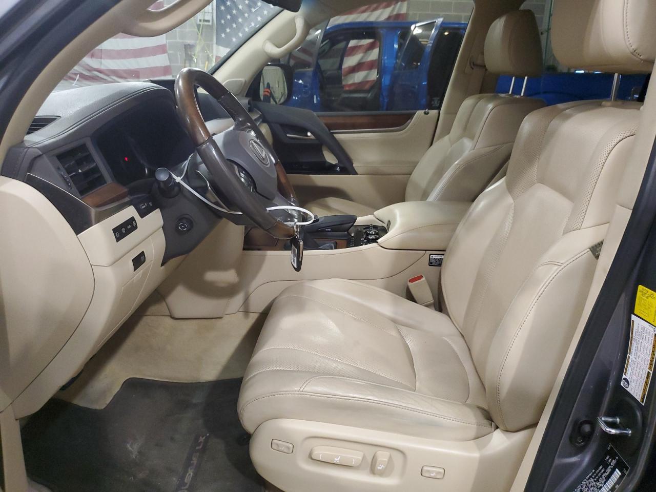 2016 Lexus LX VIN JTJHY7AX5G4192516 Copart auction photo, rear end damage thumbnail 7