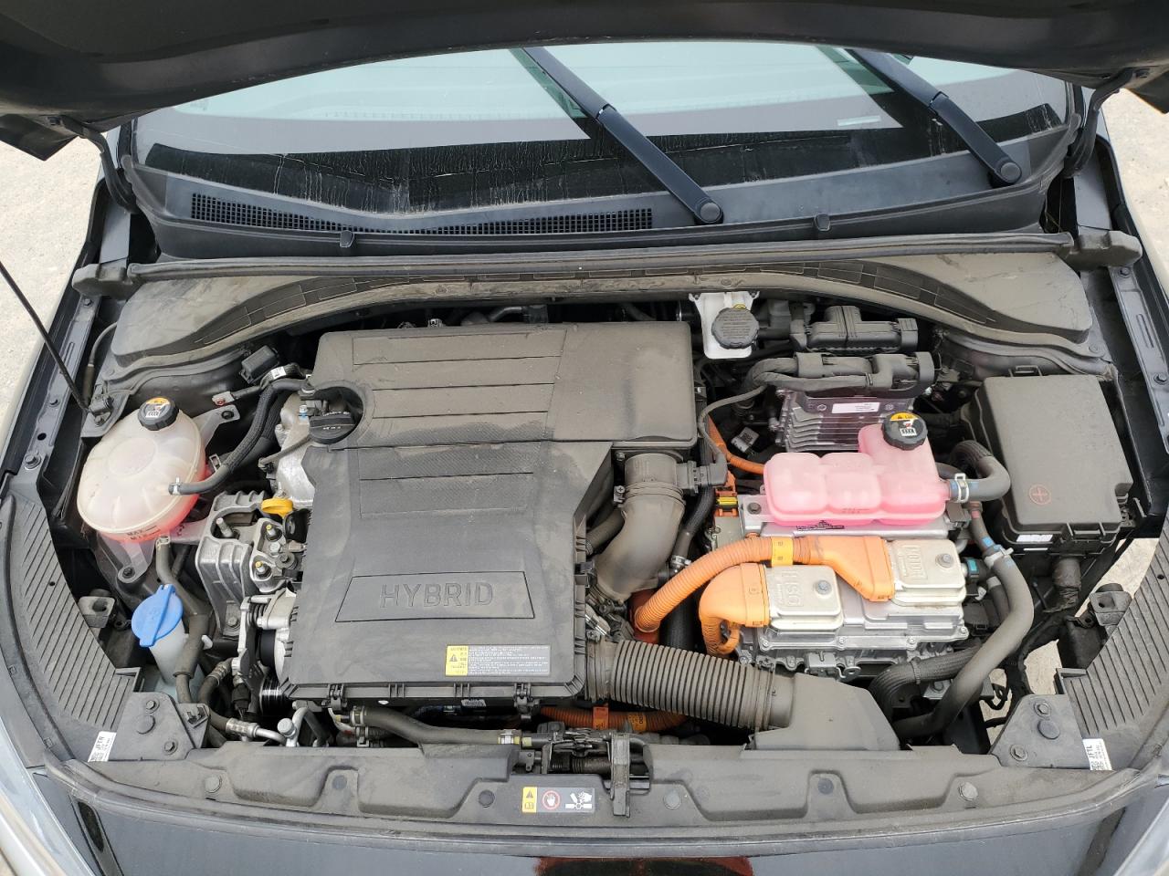 2020 Hyundai IONIQ VIN KMHC85LC2LU240474 Copart auction photo, undercarriage damage thumbnail 11
