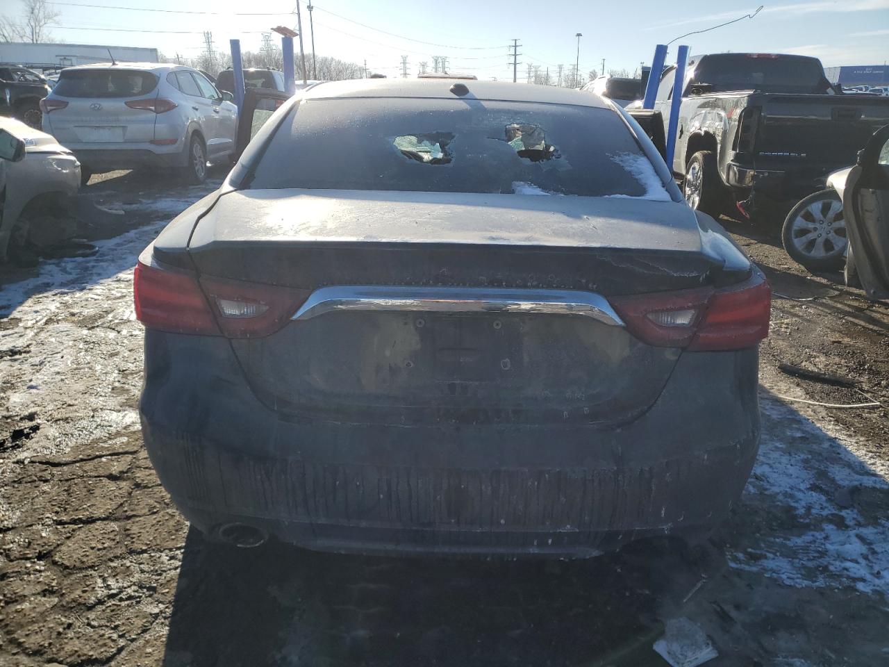 2018 Nissan Maxima VIN 1N4AA6AP3JC377122 Copart auction photo, all over damage thumbnail 6