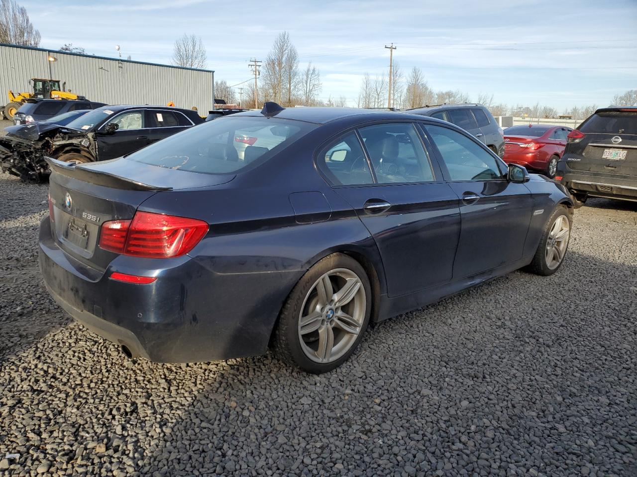 2015 BMW 5er VIN WBA5B3C53FD540384 Copart auction photo, front end damage thumbnail 3