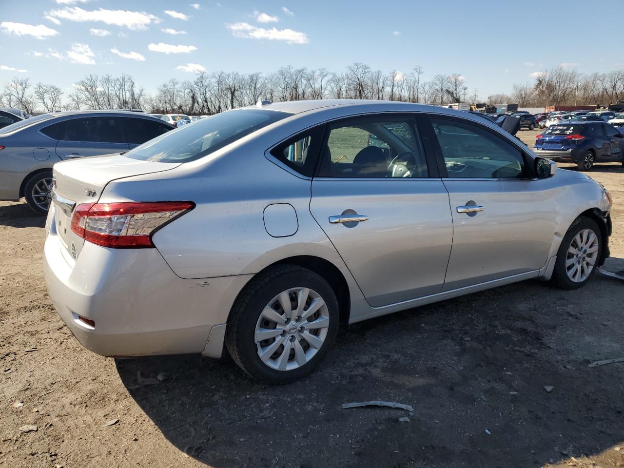 2015 Nissan Sentra VIN 3N1AB7AP5FY258969 Copart auction photo, front end / rear end damage thumbnail 3