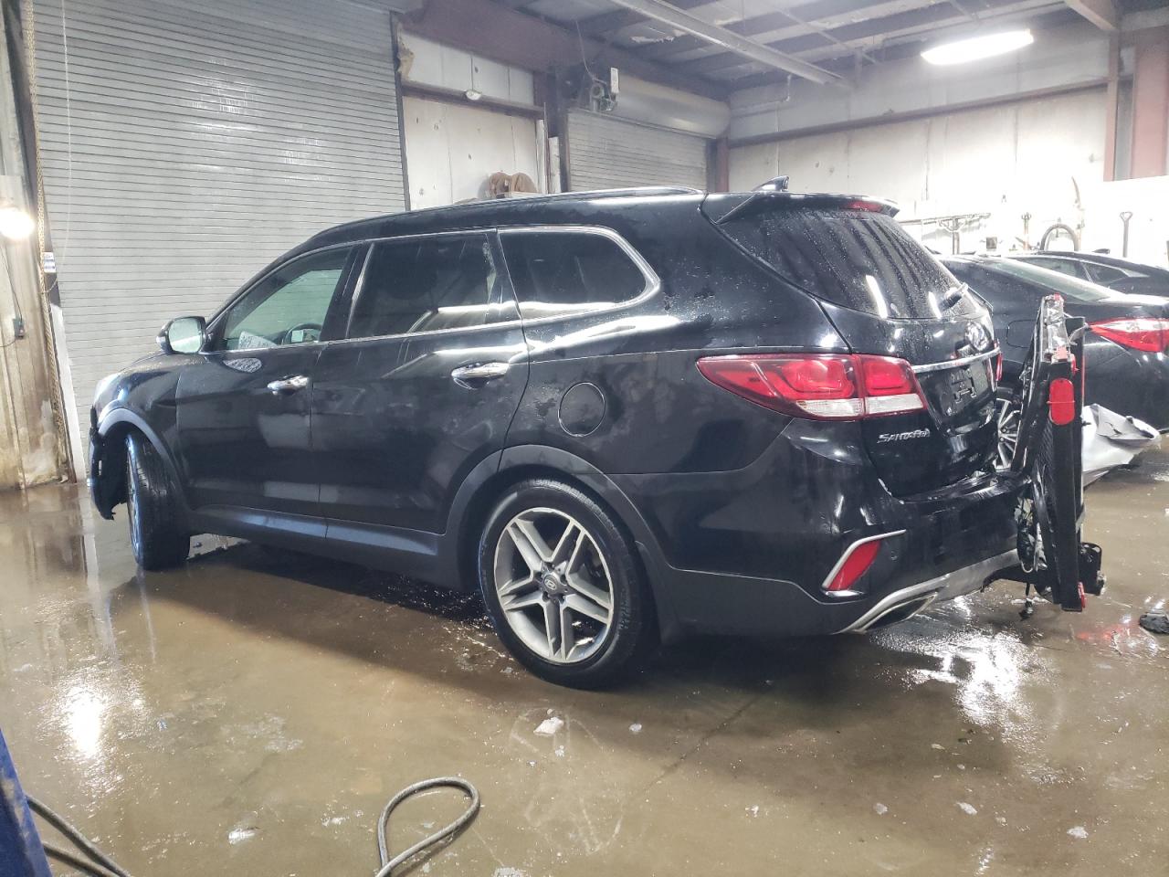 2018 Hyundai Santa Fe VIN KM8SRDHFXJU262483 Copart auction photo, side damage thumbnail 2