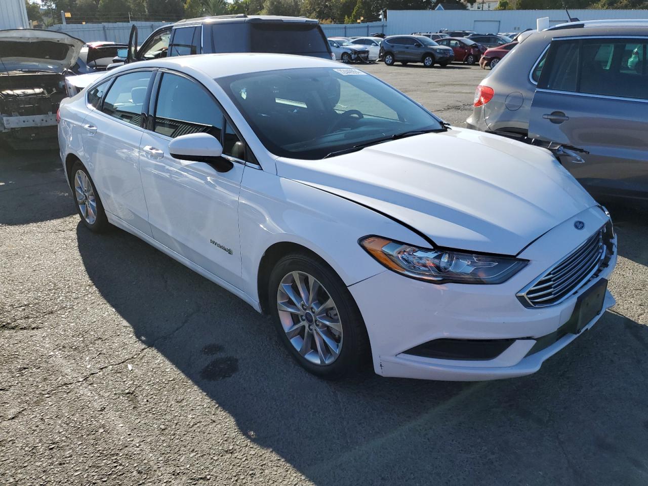 2017 Ford Fusion VIN 3FA6P0LU6HR323426 Copart auction photo, front end / rear end damage thumbnail 4