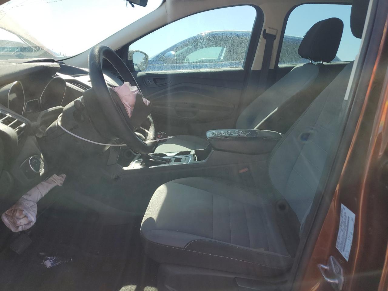 2017 Ford Escape VIN 1FMCU0F71HUB66291 Copart auction photo, front end / undercarriage damage thumbnail 7