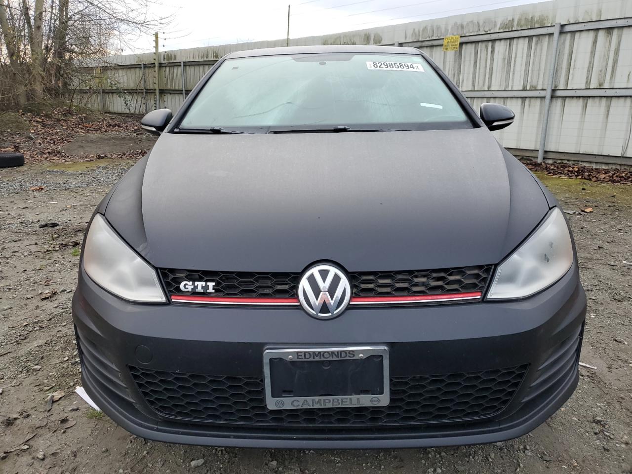 2017 Volkswagen GTI VIN 3VW4T7AU8HM031084 Copart auction photo, rear end damage thumbnail 5