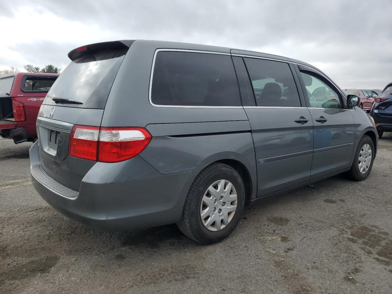2007 Honda Odyssey VIN 5FNRL38297B041874 Copart auction photo, side damage thumbnail 3