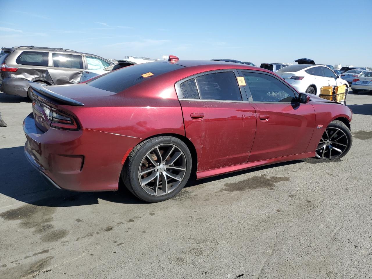 2018 Dodge Charger VIN 2C3CDXGJ2JH203255 Copart auction photo, vandalism / front end damage thumbnail 3