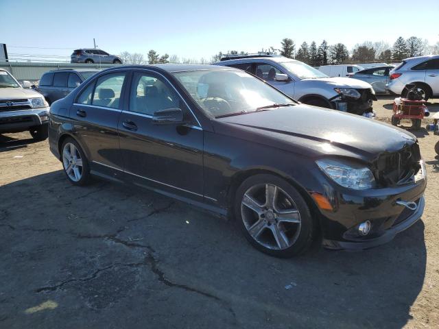 2010 Mercedes-Benz C-klasse VIN WDDGF8BB2AR116880 Copart auction photo, front end damage thumbnail 4