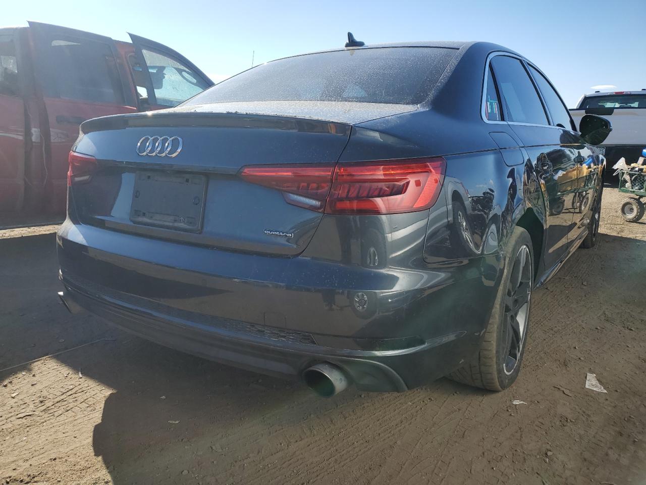 2017 Audi A4 VIN WAUFNAF41HN017624 Copart auction photo, side damage thumbnail 3