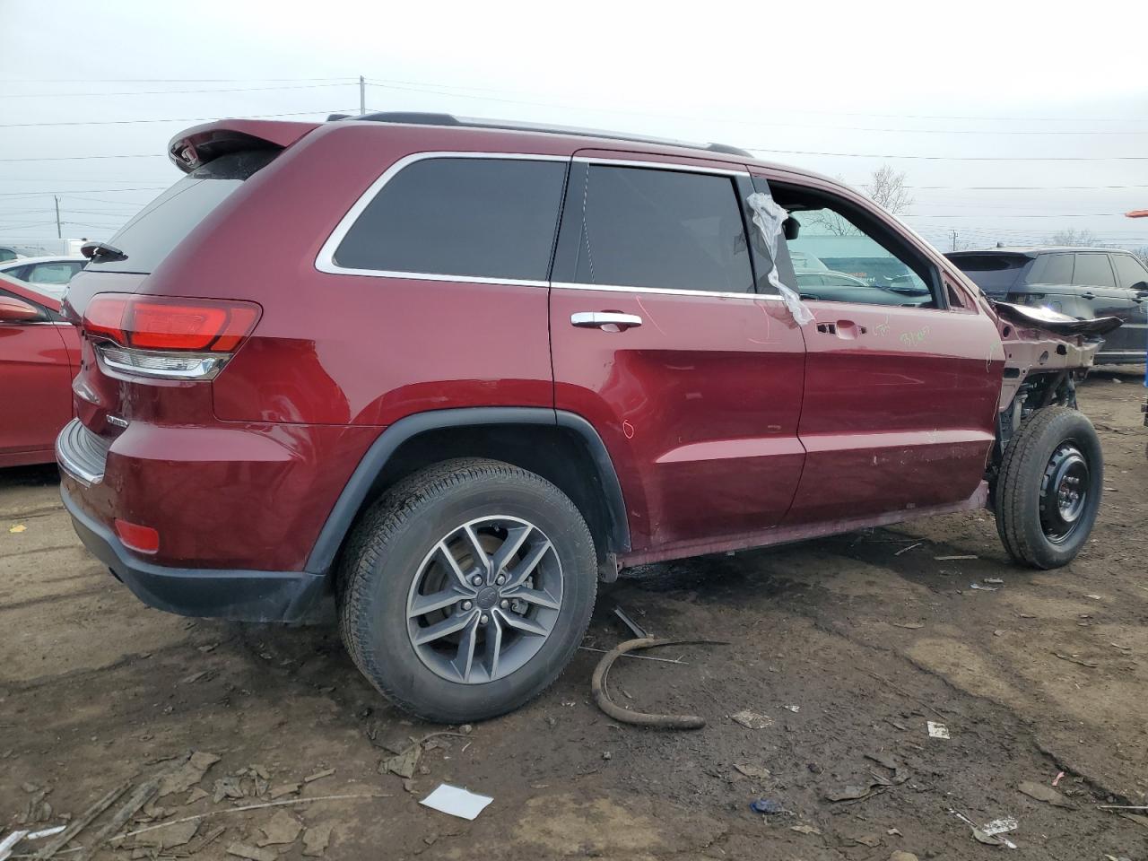 2021 Jeep Grand Cherokee VIN 1C4RJFBG2MC502952 Copart auction photo, front end damage thumbnail 3