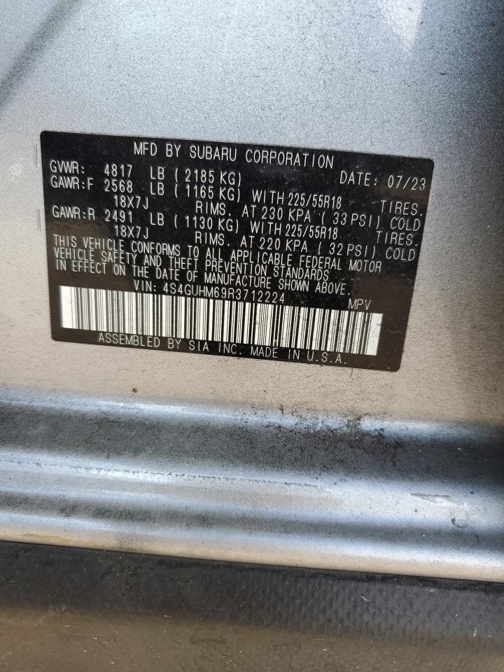 2024 Subaru XV VIN 4S4GUHM69R3712224 Copart auction photo, rollover damage thumbnail 13