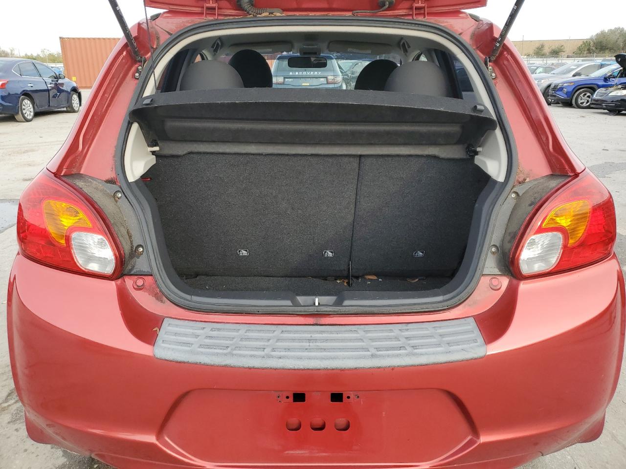 2015 Mitsubishi Mirage VIN ML32A4HJ8FH031083 Copart auction photo, front end / side damage thumbnail 6