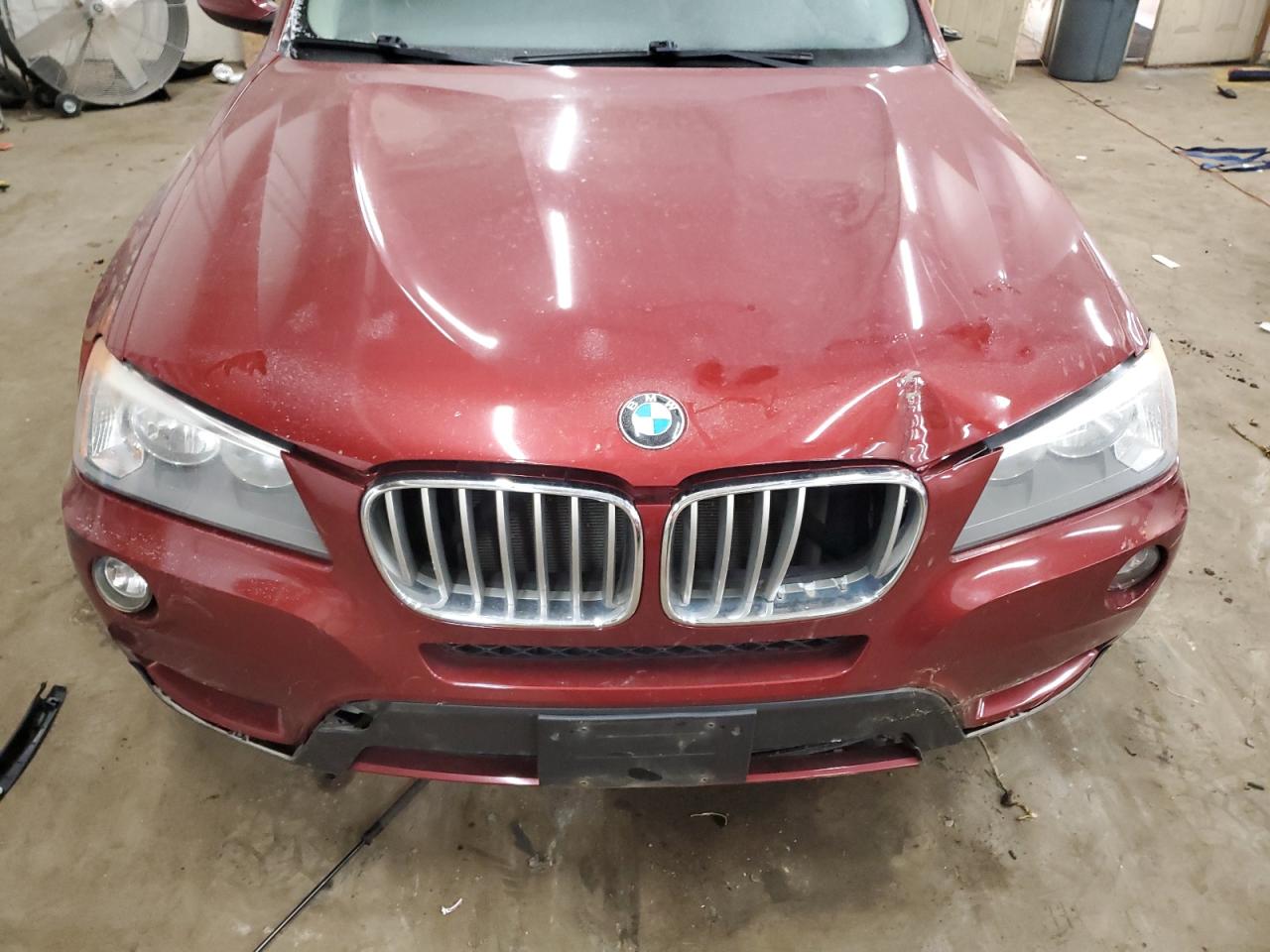2013 BMW X3 VIN 5UXWX9C51D0A29032 Copart auction photo, front end damage thumbnail 12