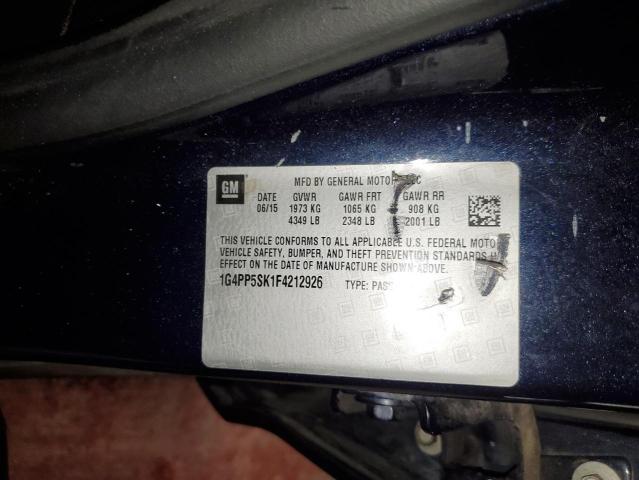 2015 Buick Verano VIN 1G4PP5SK1F4212926 Copart auction photo, front end damage thumbnail 12