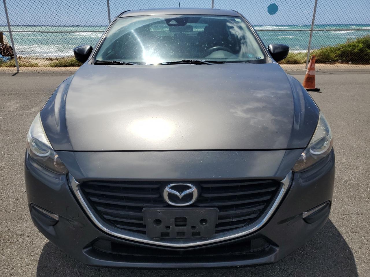 2017 Mazda 3 VIN 3MZBN1L33HM156335 Copart auction photo, rear end / side damage thumbnail 5