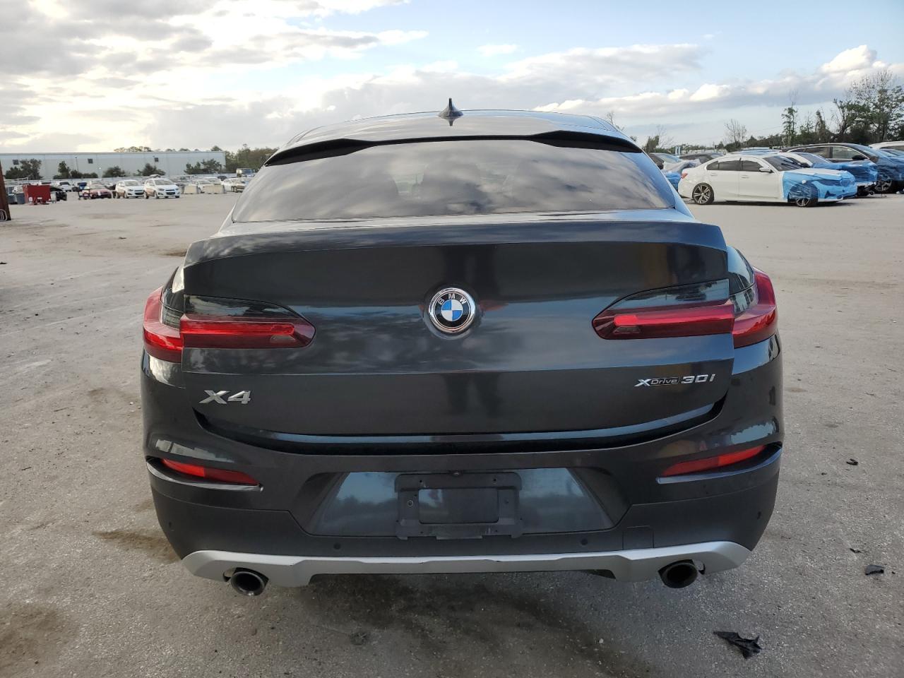 2021 BMW X4 VIN 5UX2V1C00M9F46506 Copart auction photo, front end / rear end damage thumbnail 6