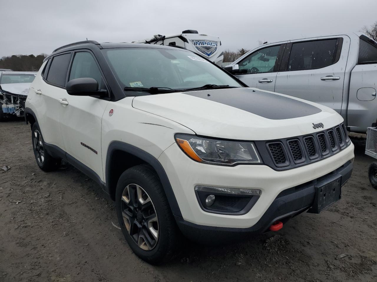 2018 Jeep Compass VIN 3C4NJDDB3JT201594 Copart auction photo, rear end damage thumbnail 4