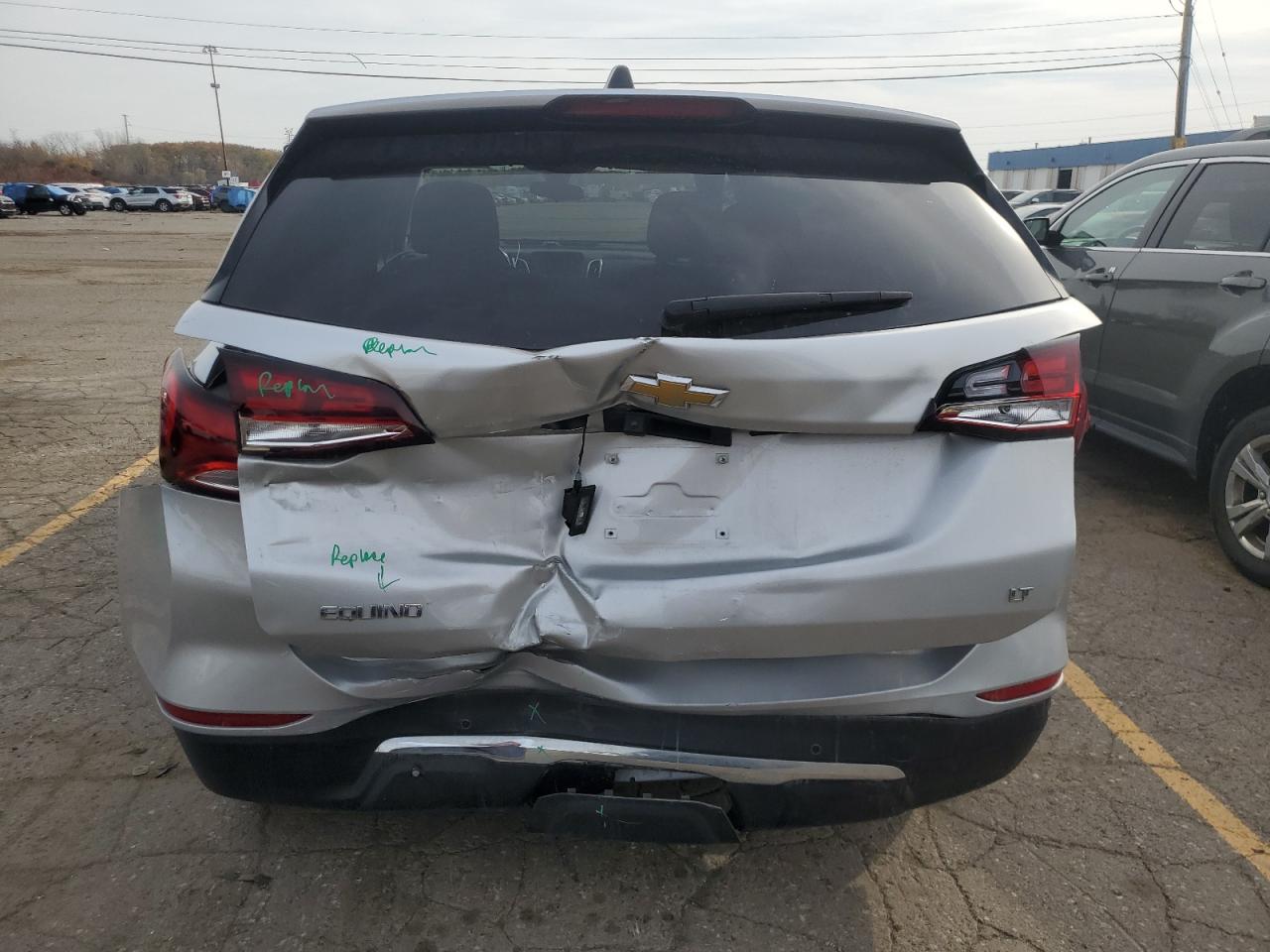 2022 Chevrolet Equinox VIN 3GNAXKEV8NL270272 Copart auction photo, rear end damage thumbnail 6