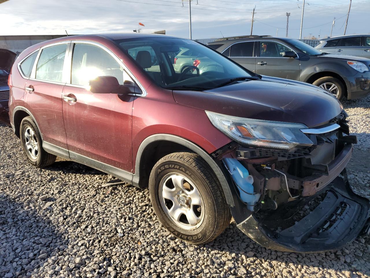 2015 Honda CR-V VIN 5J6RM4H36FL026279 Copart auction photo, front end damage thumbnail 4