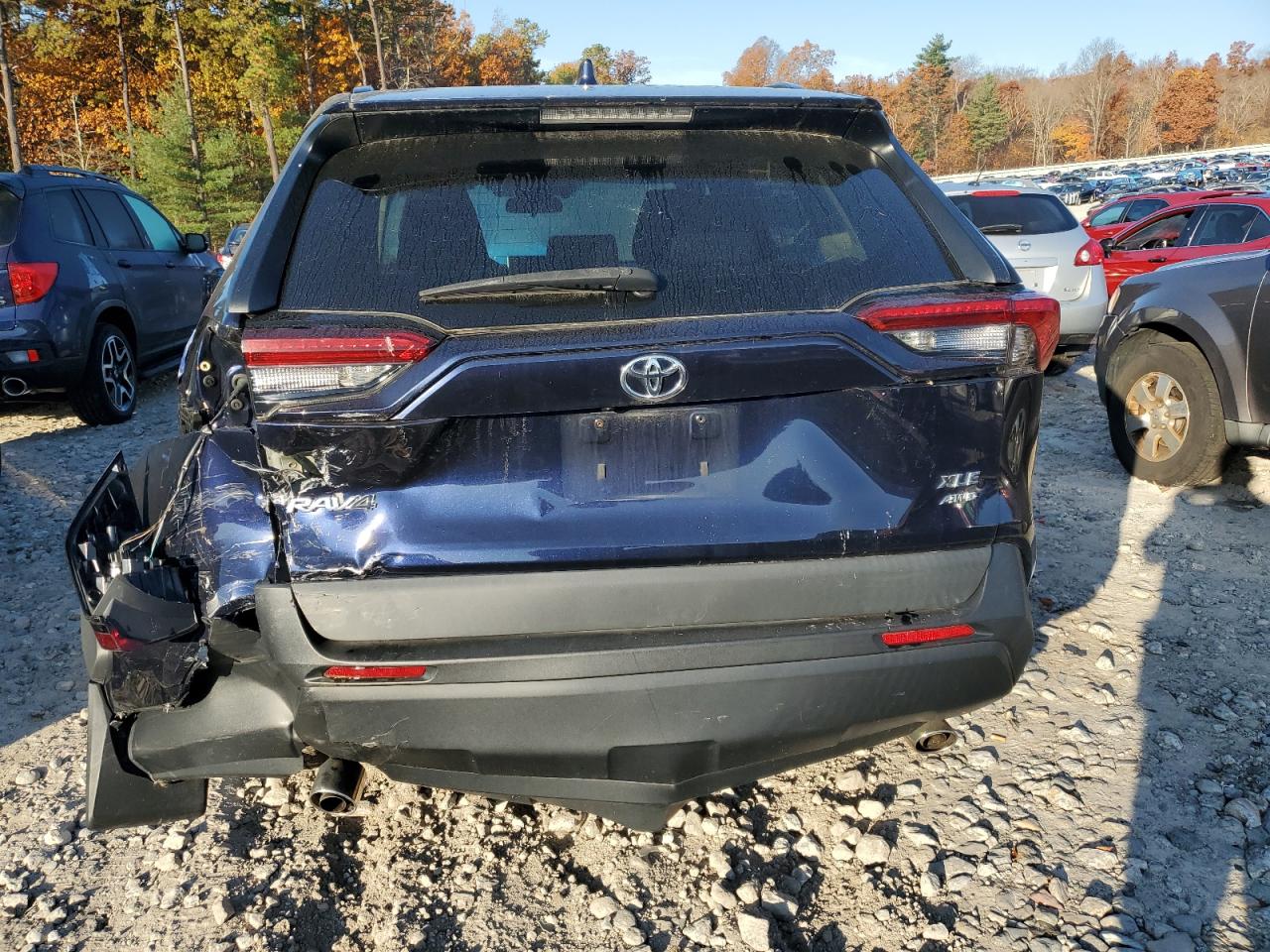 2021 Toyota RAV 4 VIN 2T3P1RFV8MW208048 Copart auction photo, rear end damage thumbnail 6