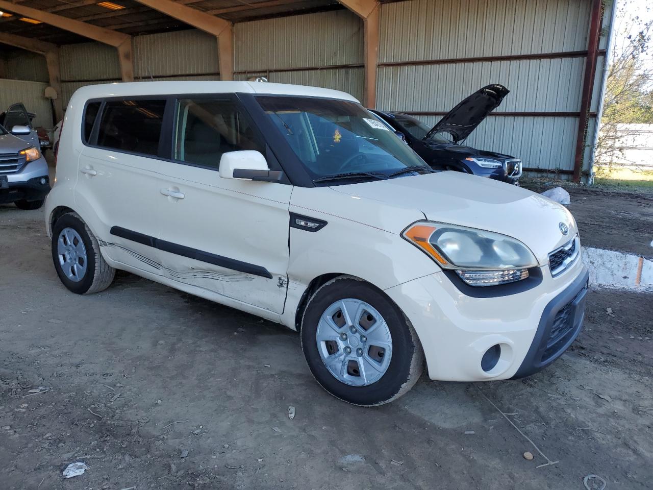 2012 KIA Soul VIN KNDJT2A52C7455588 Copart auction photo, side / undercarriage damage thumbnail 4