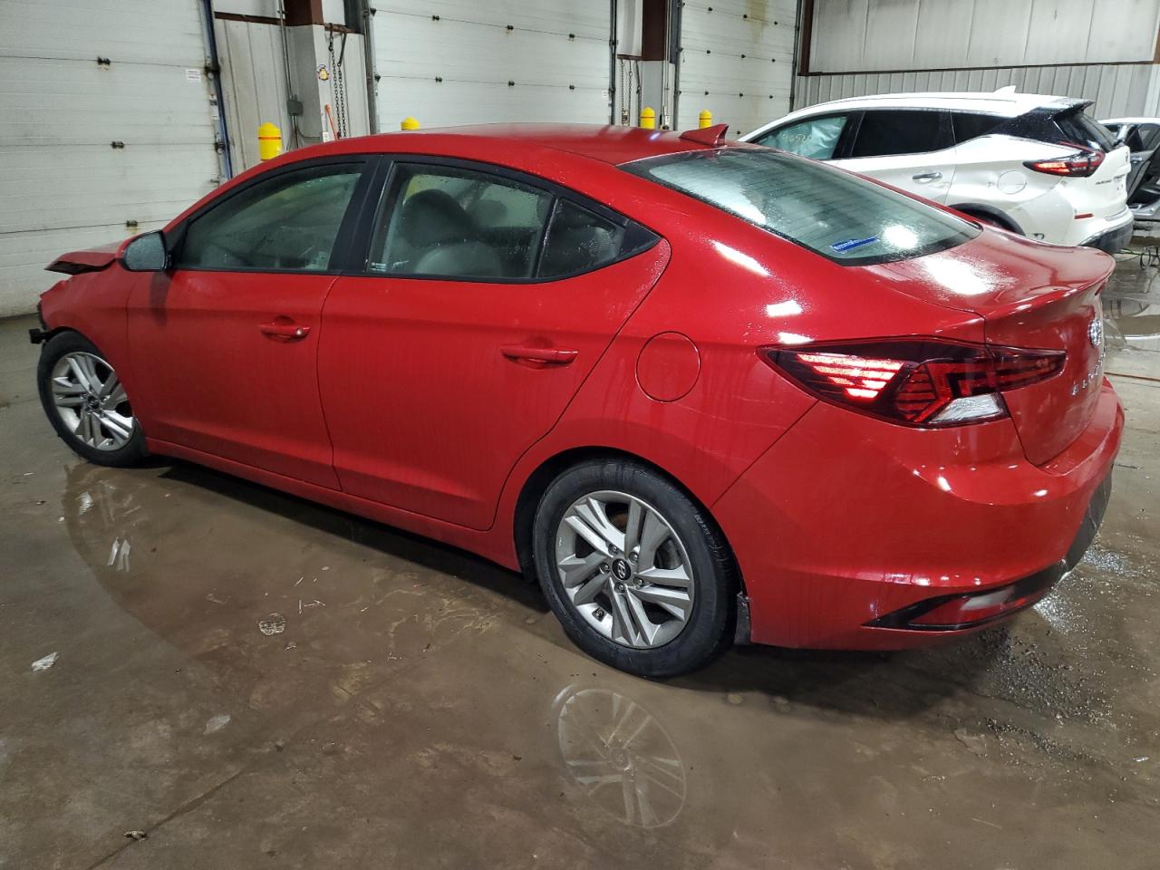 2020 Hyundai Elantra VIN KMHD84LF0LU064999 Copart auction photo, front end / side damage thumbnail 2