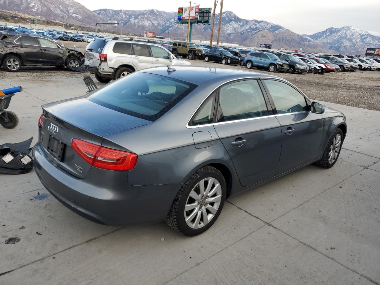 2013 Audi A4 VIN WAUBFAFL9DN006870 Copart auction photo, front end / mechanical damage thumbnail 3