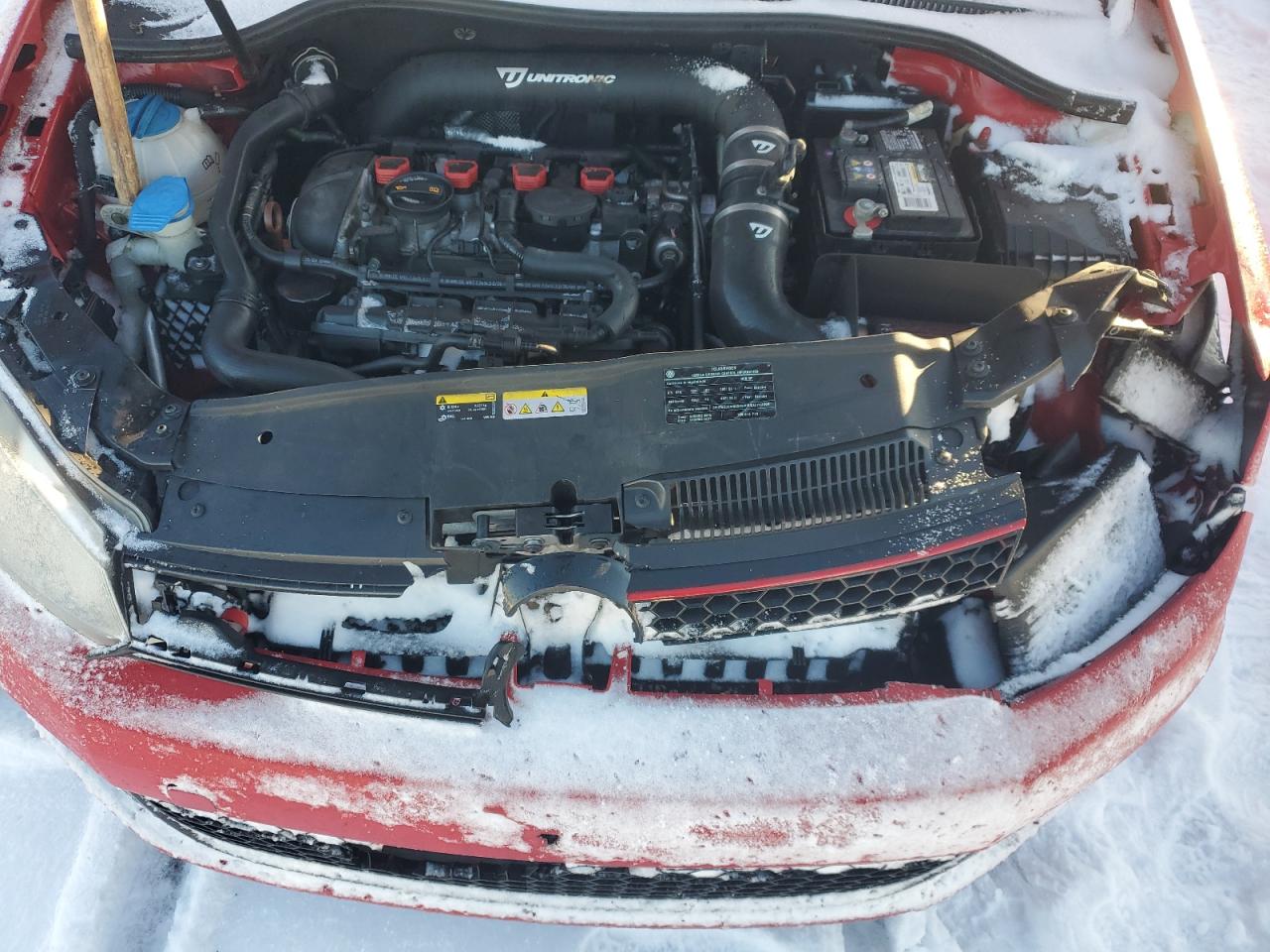 2010 Volkswagen GTI VIN WVWED7AJ1AW094785 Copart auction photo, front end damage thumbnail 11