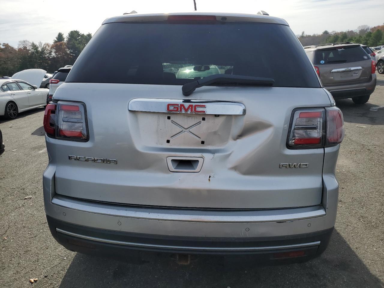 2013 GMC Acadia VIN 1GKKVRKD9DJ217291 Copart auction photo, front end / side damage thumbnail 6