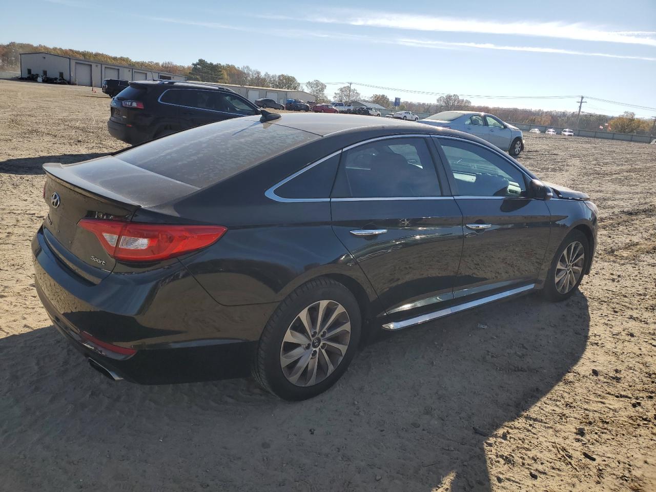 2016 Hyundai Sonata VIN 5NPE34AF3GH360528 Copart auction photo, front end / side damage thumbnail 3