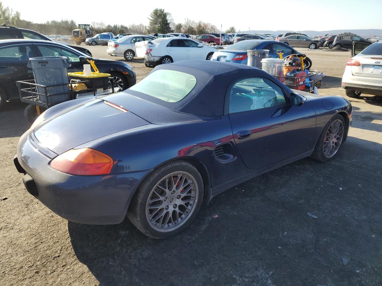 2002 Porsche Boxster VIN WP0CB29852U663748 Copart auction photo, front end damage thumbnail 3