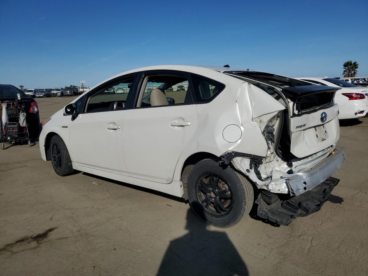2012 Toyota Prius VIN JTDKN3DU1C5519834 Copart auction photo, rear end damage thumbnail 2
